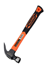 Harden 560g Carbon Steel Claw Hammer With Fiberglass Handle