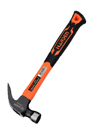 Harden 560g Carbon Steel Claw Hammer With Fiberglass Handle