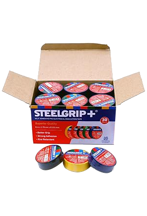 Steelgrip Self Adhesive PVC electrical Insulation Tape