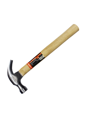 Harden 500 Grams Carbon Steel Claw Hammer with Oak Wood Handle