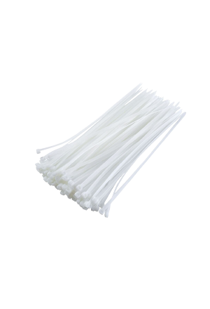 White Plastic cable ties