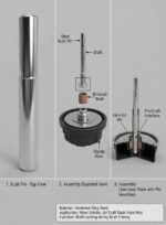 Bush pin for mixer grinder Jar